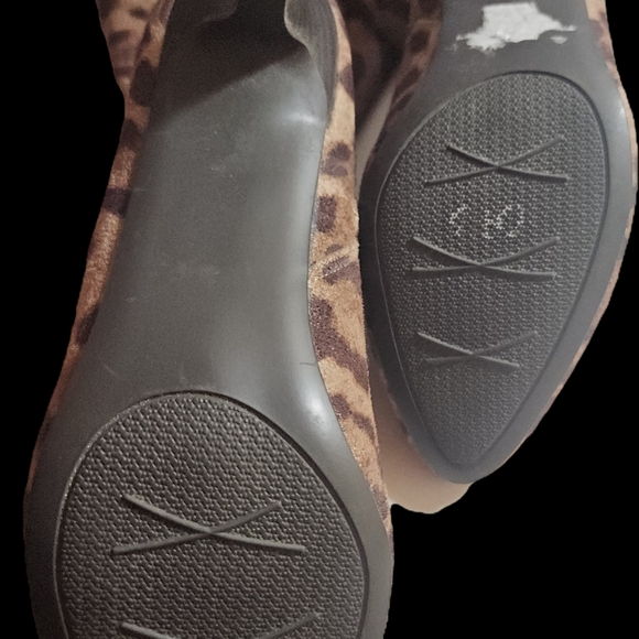 Impo Vande Stretch Leopard Print Boots Size 7.5 - Picture 3 of 5